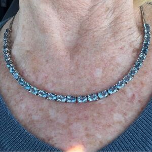 Elegant Blue Gemstone Necklace